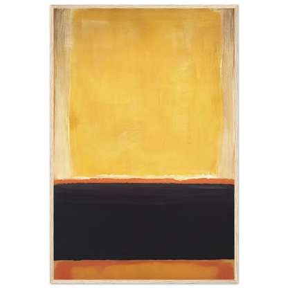 Yellow, Charcoal, Brown - 1953 Framed Poster | Mark Rothko Framed Prints Wall Art | Rothko Prints