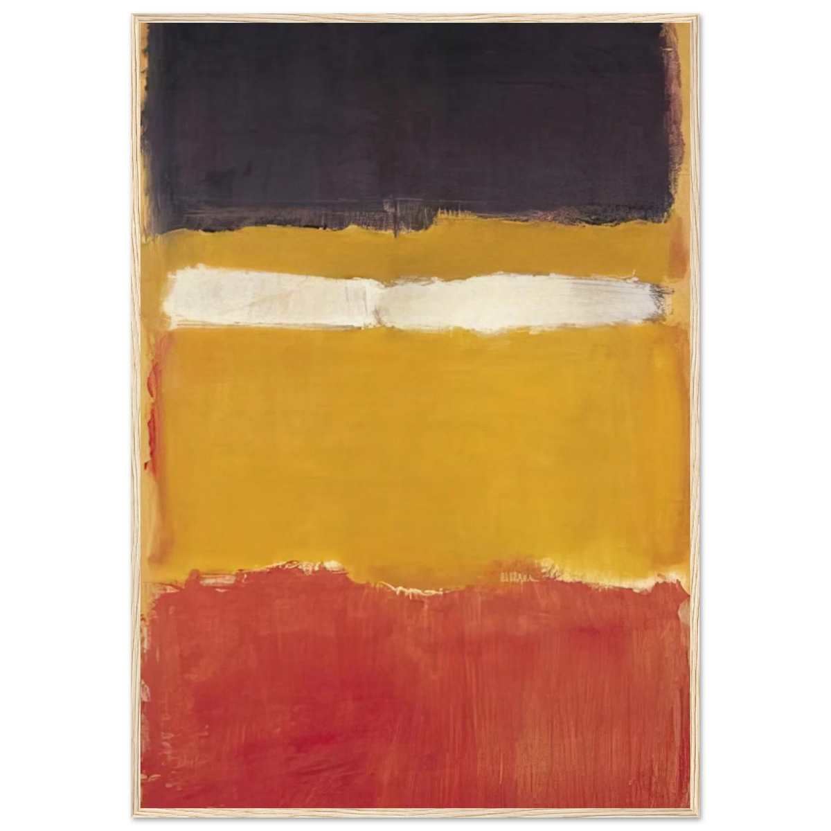 Number 24 Untitled - 1951 Framed Poster | Mark Rothko Framed Prints Wall Art | Rothko Prints