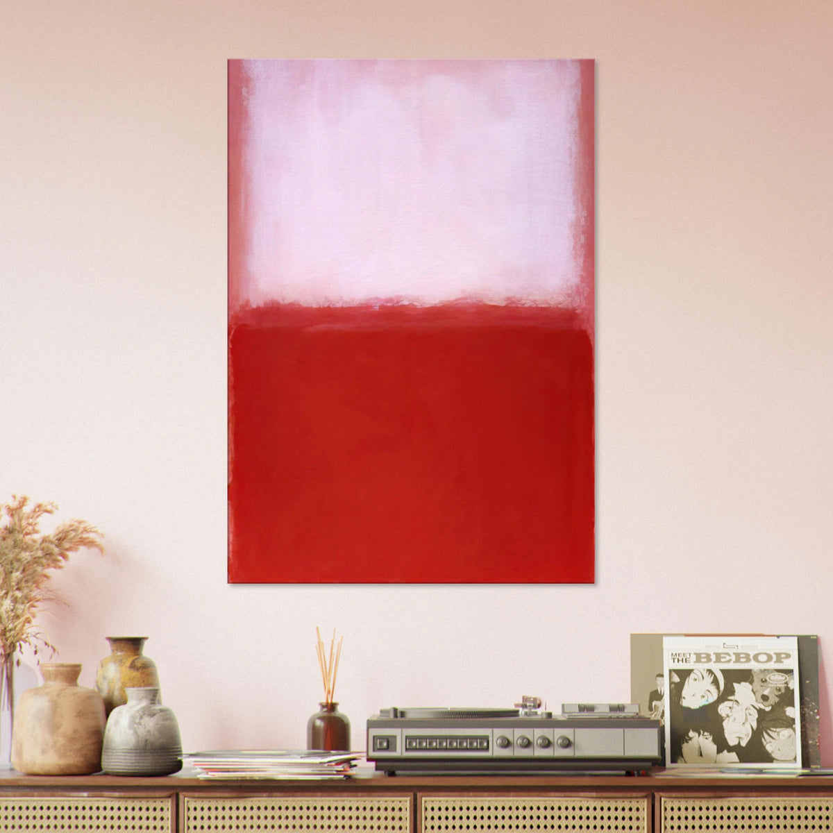 White Over Red - 1957 Canvas | Mark Rothko Canvas | Rothko Prints