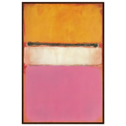 White Center Yellow, Pink and Lavender on Rose - 1950 Framed Poster | Mark Rothko Framed Prints Wall Art | Rothko Prints