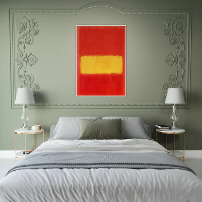 Yellow band - 1956 Framed Poster | Mark Rothko Framed Prints Wall Art | Rothko Prints
