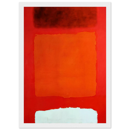 Red, White, and Brown - 1957 Framed Poster | Mark Rothko Framed Prints Wall Art | Rothko Prints