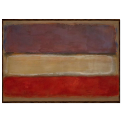 Untitled Purple, White, and Red - 1953 Framed Poster | Mark Rothko Framed Prints Wall Art | Rothko Prints