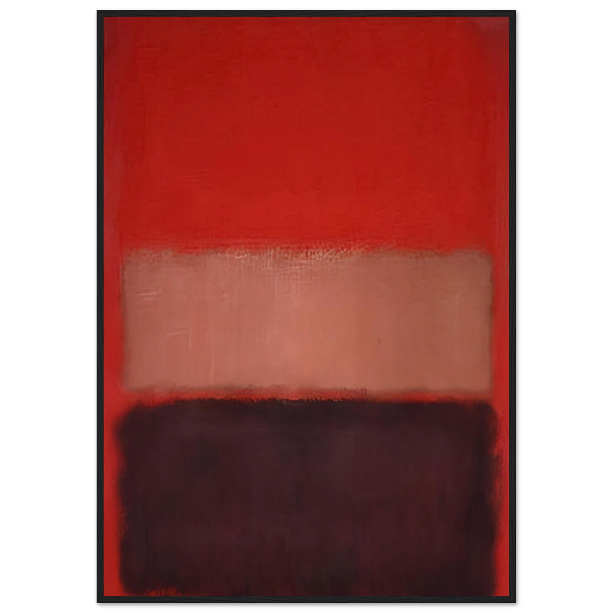 No. 46 Black, Ochre, Red Over Red - 1957 Framed Poster | Mark Rothko Framed Prints Wall Art | Rothko Prints