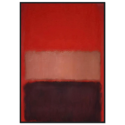 No. 46 Black, Ochre, Red Over Red - 1957 Framed Poster | Mark Rothko Framed Prints Wall Art | Rothko Prints