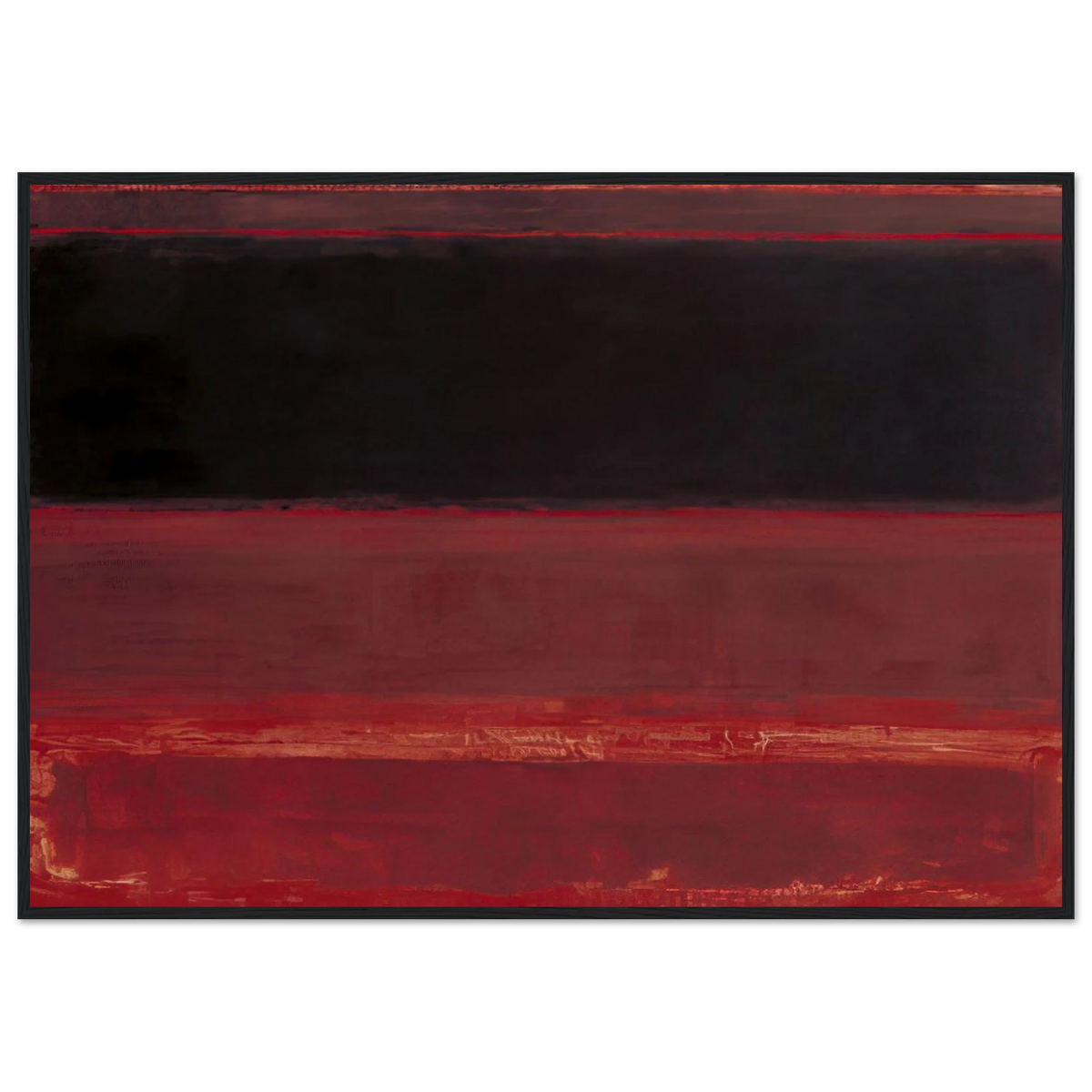 Four Darks in Red - 1958 Framed Poster | Mark Rothko Framed Prints Wall Art | Rothko Prints
