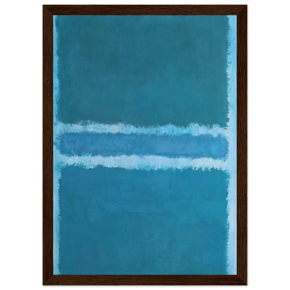 Untitled Blue Divided by Blue - 1966 Framed Poster | Mark Rothko Framed Prints Wall Art | Rothko Prints