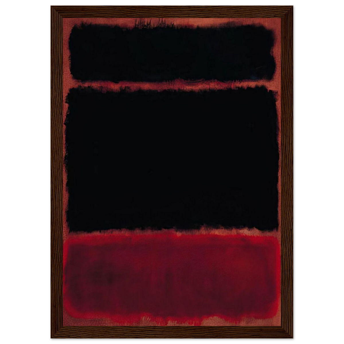 Black in Deep Red - 1957 Framed Poster | Mark Rothko Framed Prints Wall Art | Rothko Prints