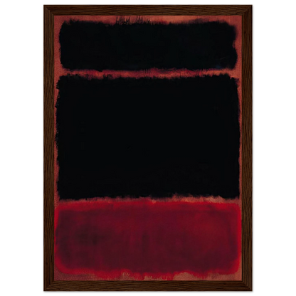 Black in Deep Red - 1957 Framed Poster | Mark Rothko Framed Prints Wall Art | Rothko Prints