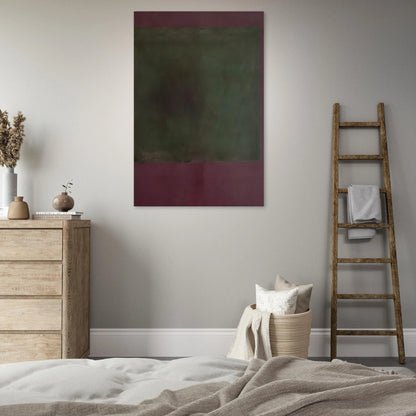 Untitled Green on Maroon - 1961 Poster | Mark Rothko Poster | Rothko Prints