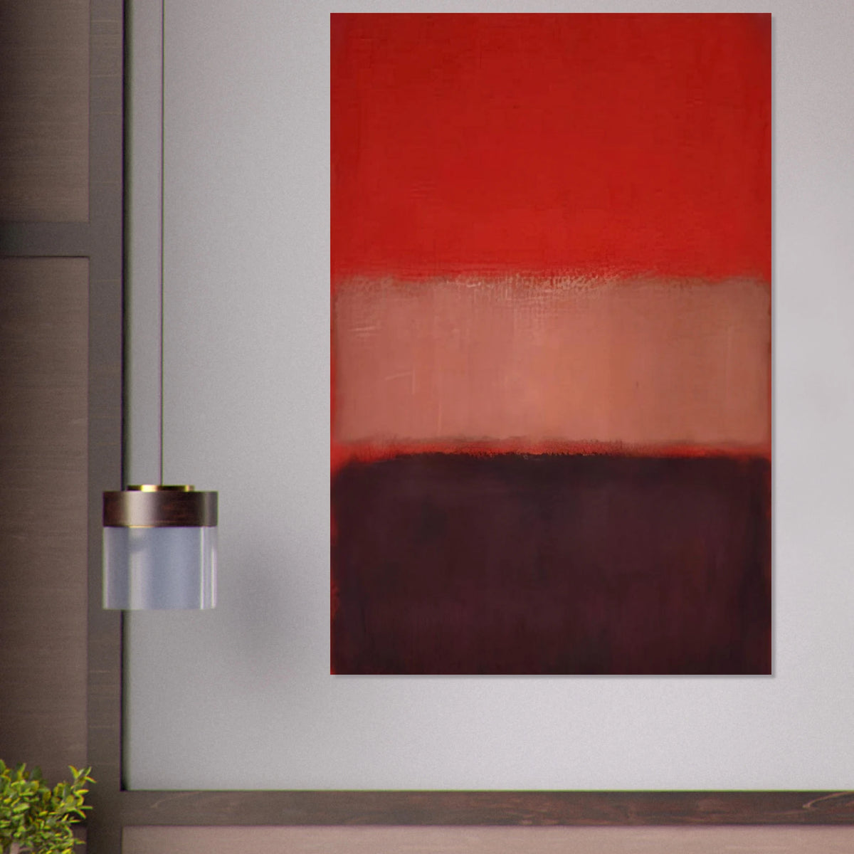 No. 46 Black, Ochre, Red Over Red - 1957 Poster | Mark Rothko Poster | Rothko Prints