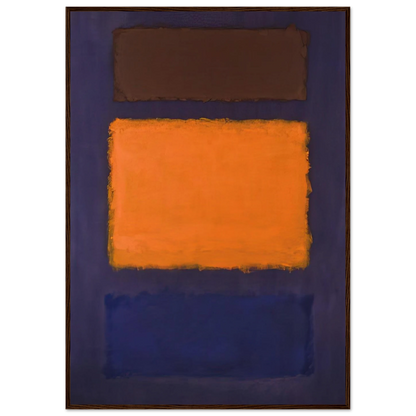 Brown, Orange, Blue on Maroon - c.1963  United States Framed Poster | Mark Rothko Framed Prints Wall Art | Rothko Prints