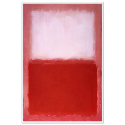 White Over Red - 1957 Framed Poster | Mark Rothko Framed Prints Wall Art | Rothko Prints