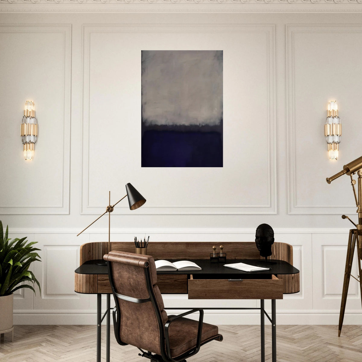 Blue and gray - 1962 Canvas | Mark Rothko Canvas | Rothko Prints