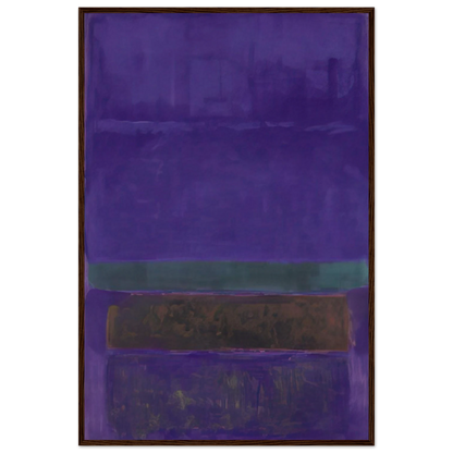 Untitled [Blue, Green, and Brown] - 1952 Framed Poster | Mark Rothko Framed Prints Wall Art | Rothko Prints