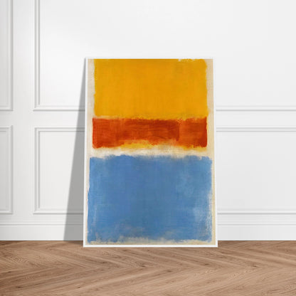 Untitled Yellow, Red and Blue - 1953 Framed Poster | Mark Rothko Framed Prints Wall Art | Rothko Prints