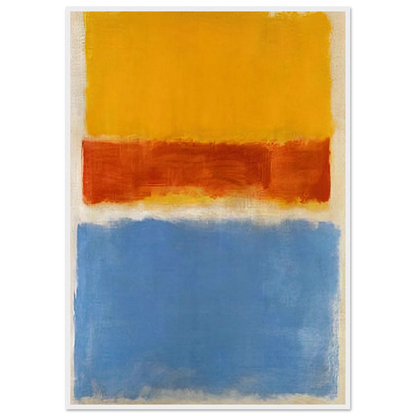 Untitled Yellow, Red and Blue - 1953 Framed Poster | Mark Rothko Framed Prints Wall Art | Rothko Prints