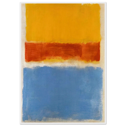 Untitled Yellow, Red and Blue - 1953 Framed Poster | Mark Rothko Framed Prints Wall Art | Rothko Prints