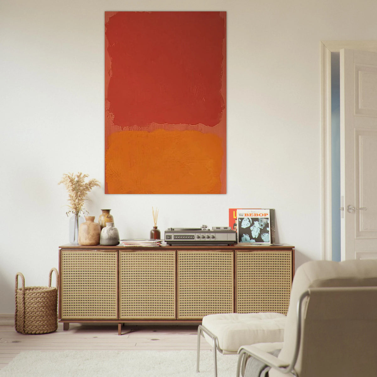 Untitled Red and Orange on Salmon - 1969 Poster | Mark Rothko Poster | Rothko Prints