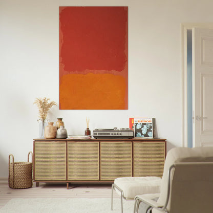 Untitled Red and Orange on Salmon - 1969 Poster | Mark Rothko Poster | Rothko Prints