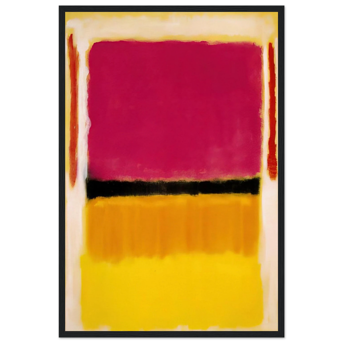 Violet, Black, Orange, Yellow on White and Red - 1949 Framed Poster | Mark Rothko Framed Prints Wall Art | Rothko Prints