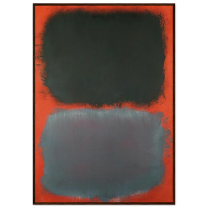 Untitled Gray, Gray on Red - 1968 Framed Poster | Mark Rothko Framed Prints Wall Art | Rothko Prints