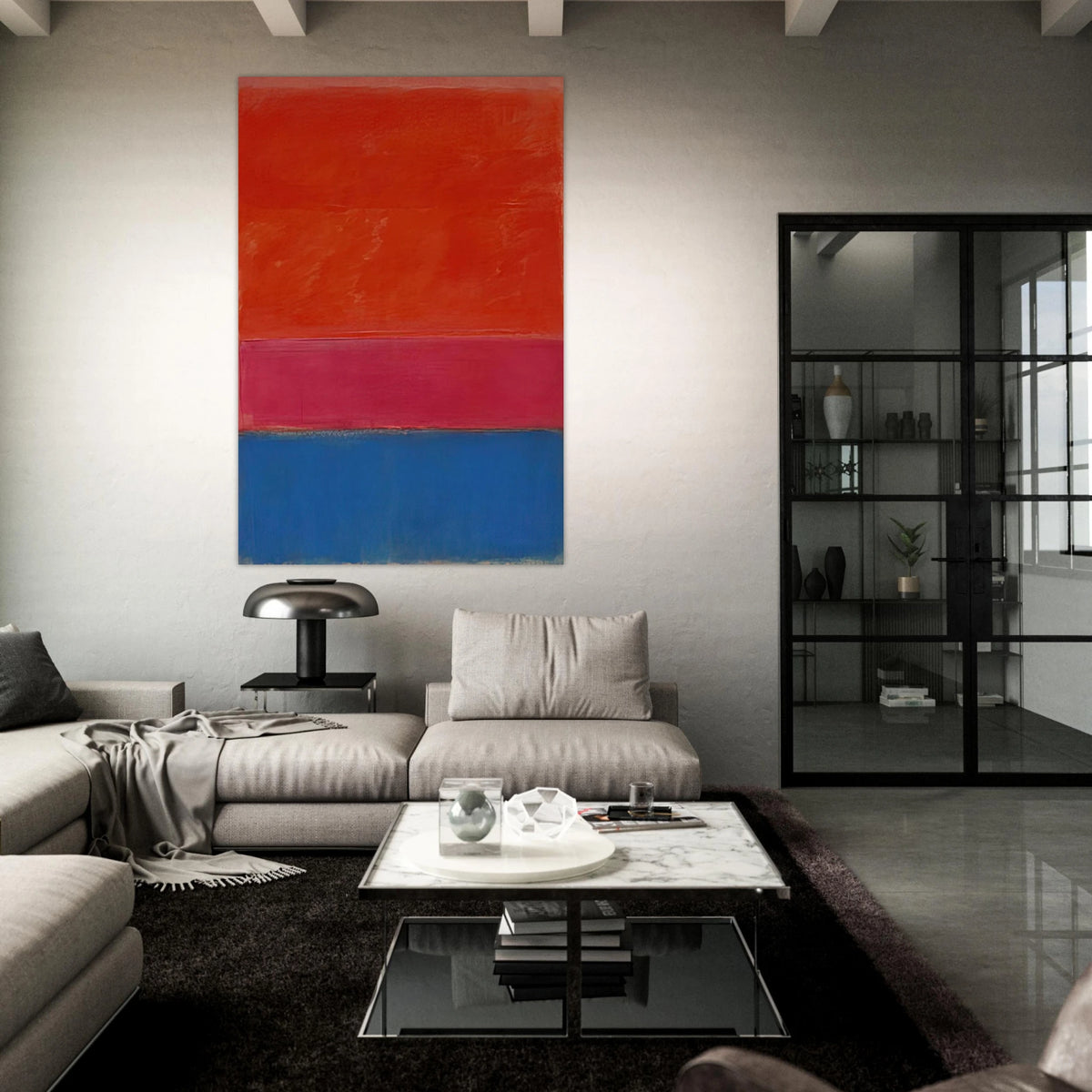 No. 1 Royal Red and Blue - 1954 Poster | Mark Rothko Poster | Rothko Prints