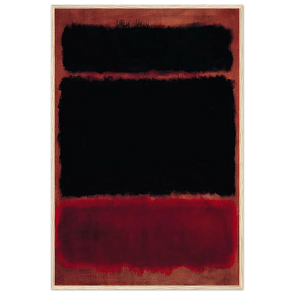 Black in Deep Red - 1957 Framed Poster | Mark Rothko Framed Prints Wall Art | Rothko Prints