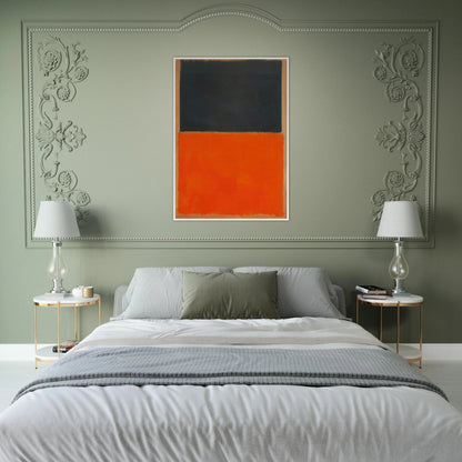 Green and Tangerine on Red - 1956 Framed Poster | Mark Rothko Framed Prints Wall Art | Rothko Prints
