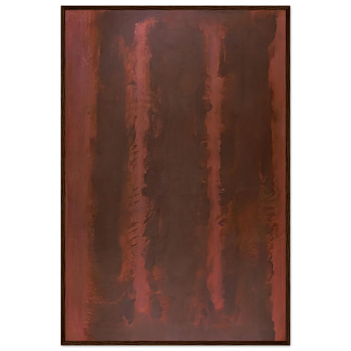 Black on Maroon - 1958 Framed Poster | Mark Rothko Framed Prints Wall Art | Rothko Prints