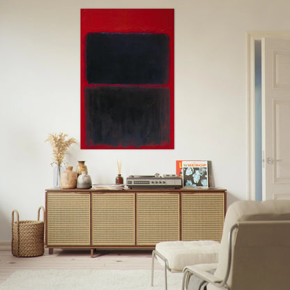 Light Red Over Black - 1957 Poster | Mark Rothko Poster | Rothko Prints