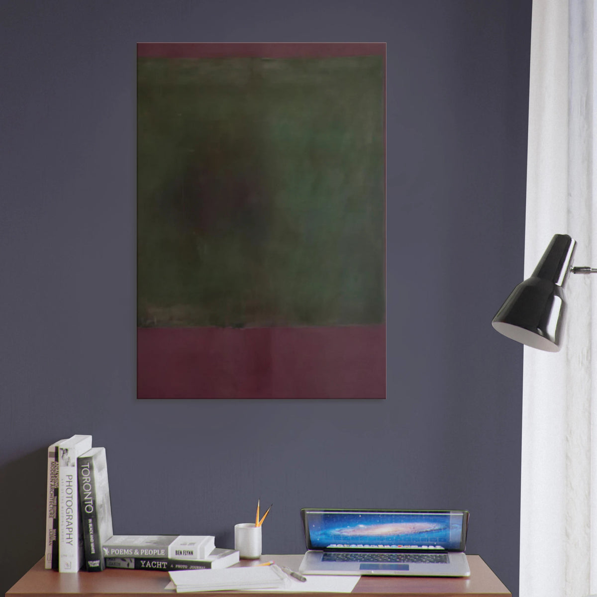 Untitled Green on Maroon - 1961 Canvas | Mark Rothko Canvas | Rothko Prints