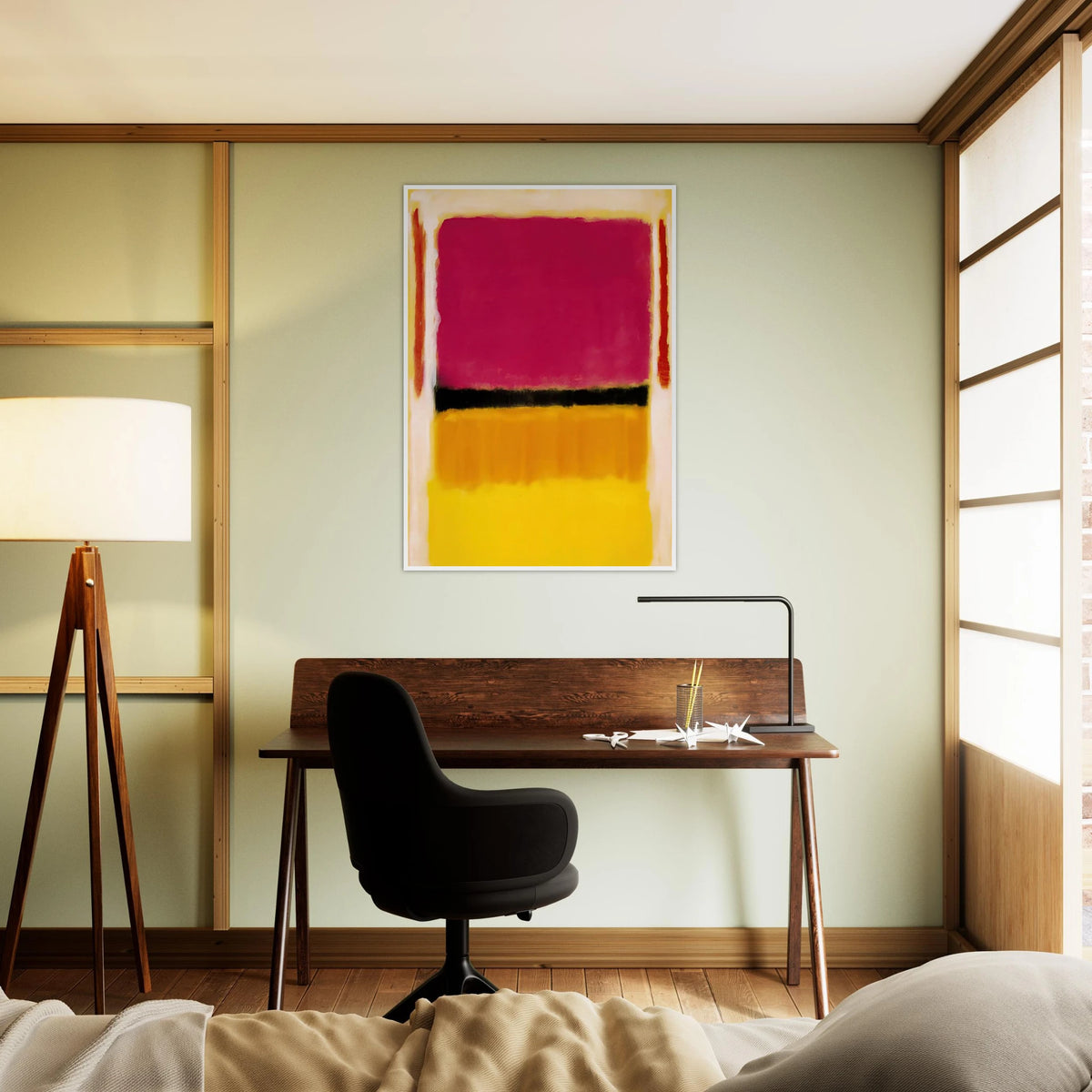 Violet, Black, Orange, Yellow on White and Red - 1949 Framed Poster | Mark Rothko Framed Prints Wall Art | Rothko Prints