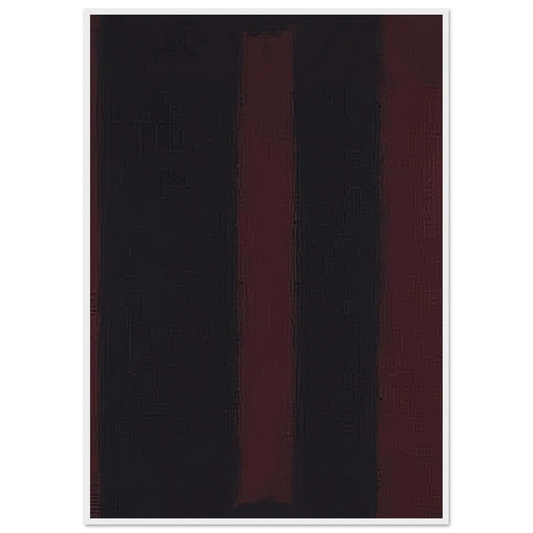 Black on Maroon - 1959 Framed Poster | Mark Rothko Framed Prints Wall Art | Rothko Prints