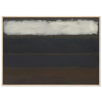 No. 14 Horizontals, White over Darks - 1961 Framed Poster | Mark Rothko Framed Prints Wall Art | Rothko Prints