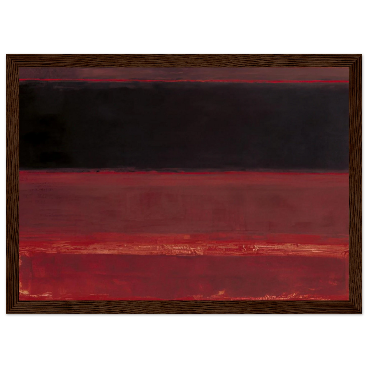 Four Darks in Red - 1958 Framed Poster | Mark Rothko Framed Prints Wall Art | Rothko Prints