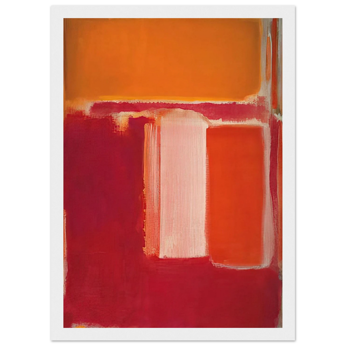 Yellow, Cherry, Orange - 1947 Framed Poster | Mark Rothko Framed Prints Wall Art | Rothko Prints