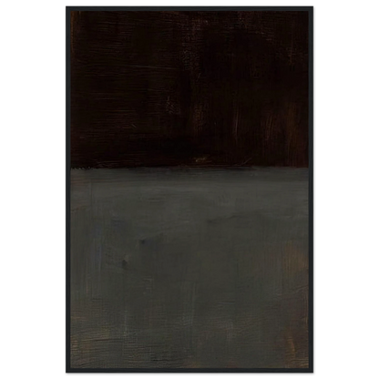 Untitled brown and gray - 1969 Framed Poster | Mark Rothko Framed Prints Wall Art | Rothko Prints