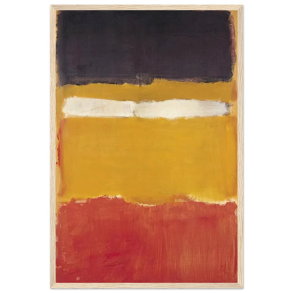 Number 24 Untitled - 1951 Framed Poster | Mark Rothko Framed Prints Wall Art | Rothko Prints