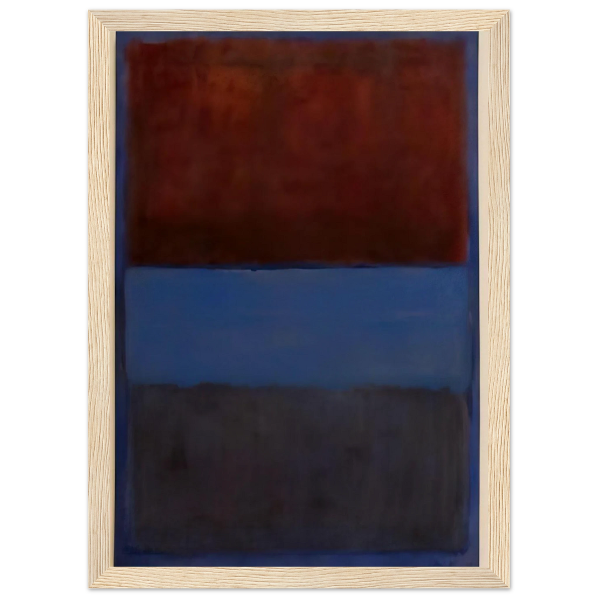 No.61 Rust and Blue - 1953 Framed Poster | Mark Rothko Framed Prints Wall Art | Rothko Prints