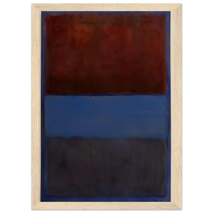 No.61 Rust and Blue - 1953 Framed Poster | Mark Rothko Framed Prints Wall Art | Rothko Prints
