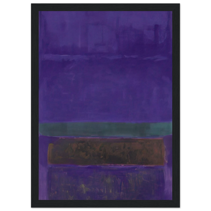 Untitled [Blue, Green, and Brown] - 1952 Framed Poster | Mark Rothko Framed Prints Wall Art | Rothko Prints