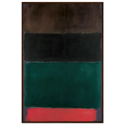 Untitled Red-Brown, Black, Green, Red - 1962 Framed Poster | Mark Rothko Framed Prints Wall Art | Rothko Prints