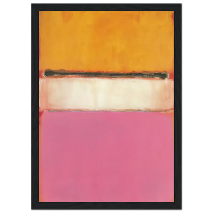 White Center Yellow, Pink and Lavender on Rose - 1950 Framed Poster | Mark Rothko Framed Prints Wall Art | Rothko Prints
