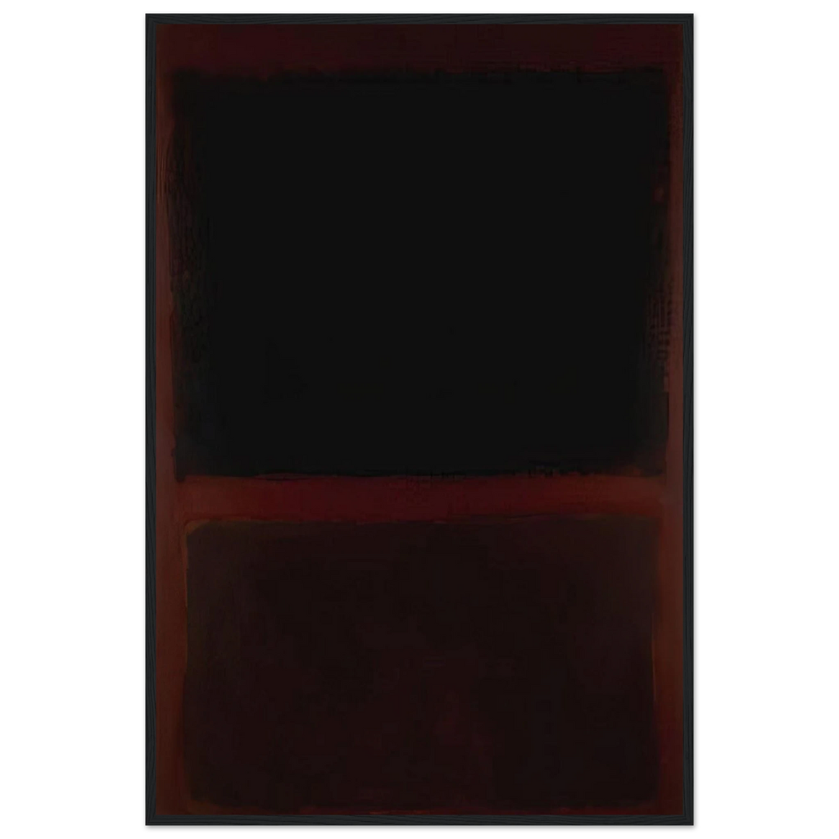 Black on Dark Sienna on Purple - 1960 Framed Poster | Mark Rothko Framed Prints Wall Art | Rothko Prints