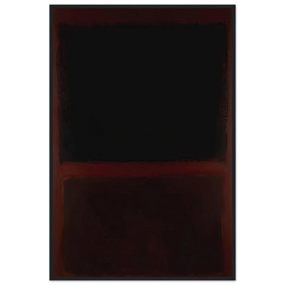 Black on Dark Sienna on Purple - 1960 Framed Poster | Mark Rothko Framed Prints Wall Art | Rothko Prints