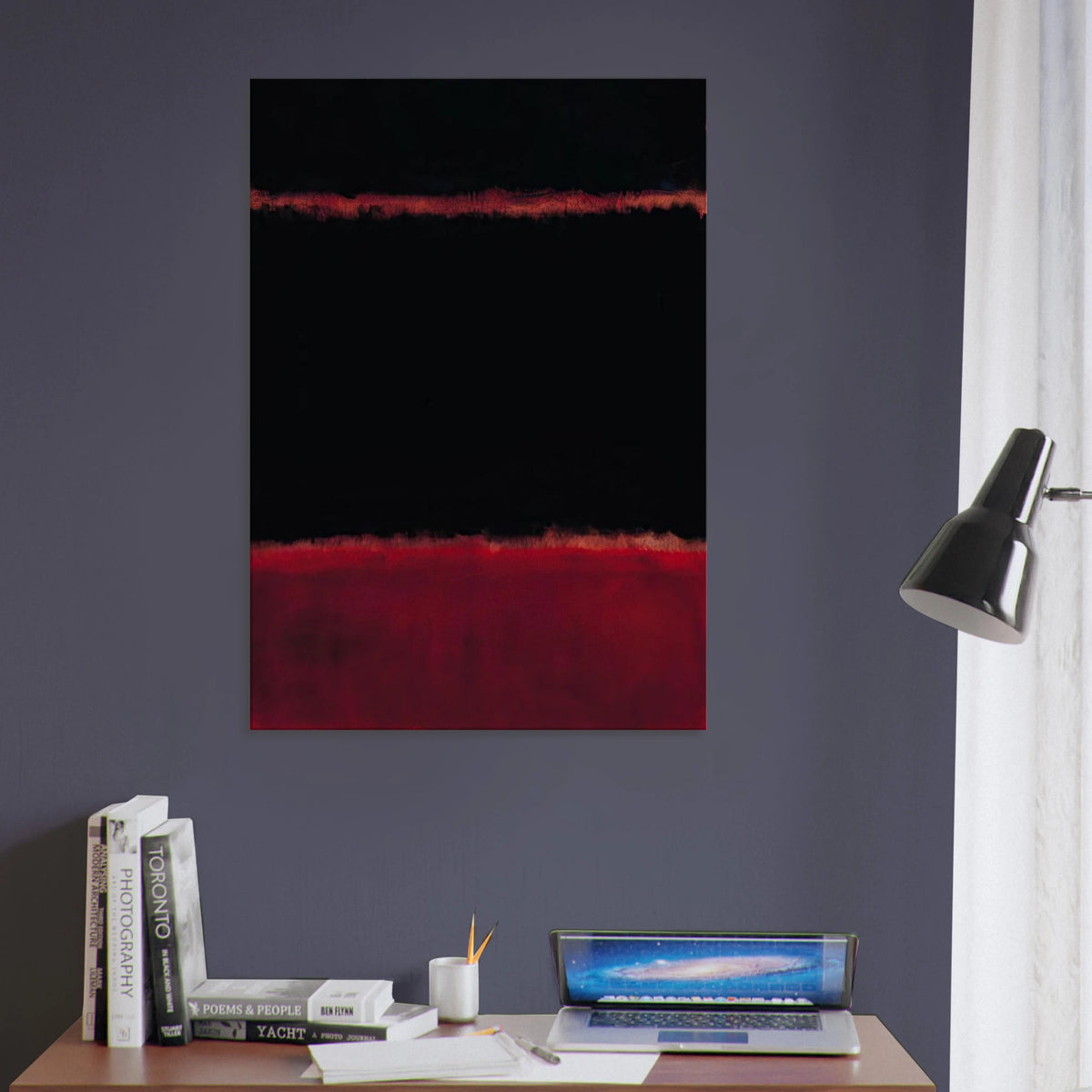 Black in Deep Red - 1957 Canvas | Mark Rothko Canvas | Rothko Prints
