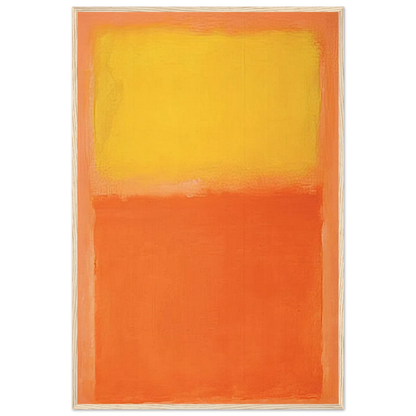 Orange and Yellow - 1956 Framed Poster | Mark Rothko Framed Prints Wall Art | Rothko Prints