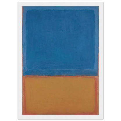 Untitled Red, Blue, Orange - 1955 Framed Poster | Mark Rothko Framed Prints Wall Art | Rothko Prints