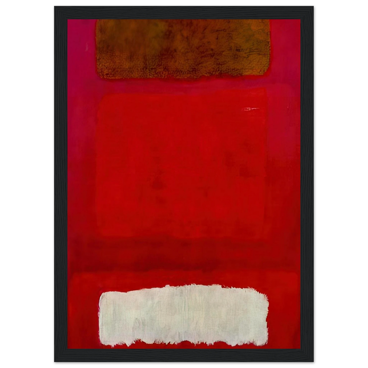 No. 16 Red, White, and Brown - 1957 Framed Poster | Mark Rothko Framed Prints Wall Art | Rothko Prints